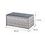 Oseasons Acorn Rattan 6 Seat Corner Sofa Set in Dove Grey