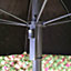 Outdoor Garden 4 Person Garden Furniture Patio Set Table, 4 Chairs & Parasol