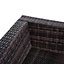 Outsunny 6 Pieces Rattan Furniture Set Conservatory Sofa Deluxe Wicker Garden Brown