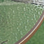 Outsunny 6PC Garden Dining Set Outdoor Furniture Folding Chairs Table Parasol Beige
