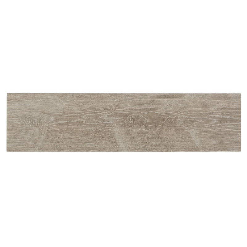 Pine wood Greige Matt Wood effect Porcelain Wall & floor Tile, Pack of 8, (L)800mm (W)200mm