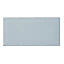 Trentie Blue Gloss Metro Ceramic Wall Tile, Pack of 40, (L)200mm (W)100mm