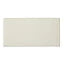 Trentie Ivory Gloss Metro Ceramic Wall Tile, Pack of 40, (L)200mm (W)100mm