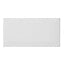 Trentie White Gloss Metro Ceramic Wall Tile, Pack of 48, (L)200mm (W)100mm