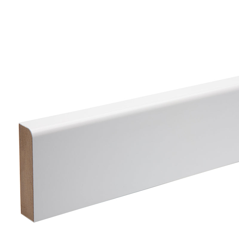 White MDF Rounded Architrave (L)2.18m (W)69mm (T)18mm, Pack of 5